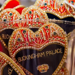Royal Collection Shop Buckingham Palace Navy And Red Heart Decoration