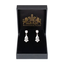 Royal Collection Shop Crystal Decagon Earrings
