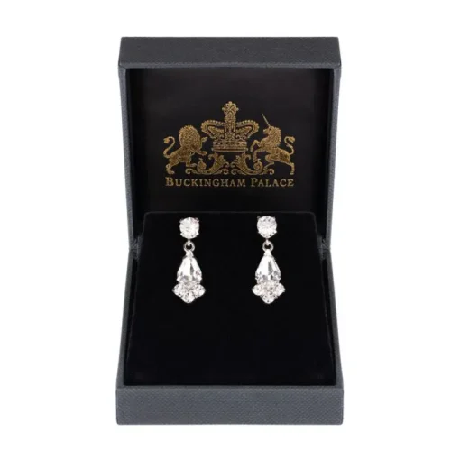 Royal Collection Shop Crystal Decagon Earrings