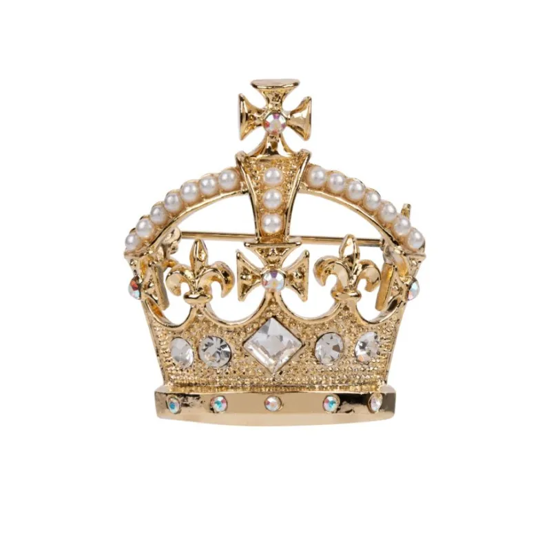 Royal Collection Shop Gold Crown Brooch