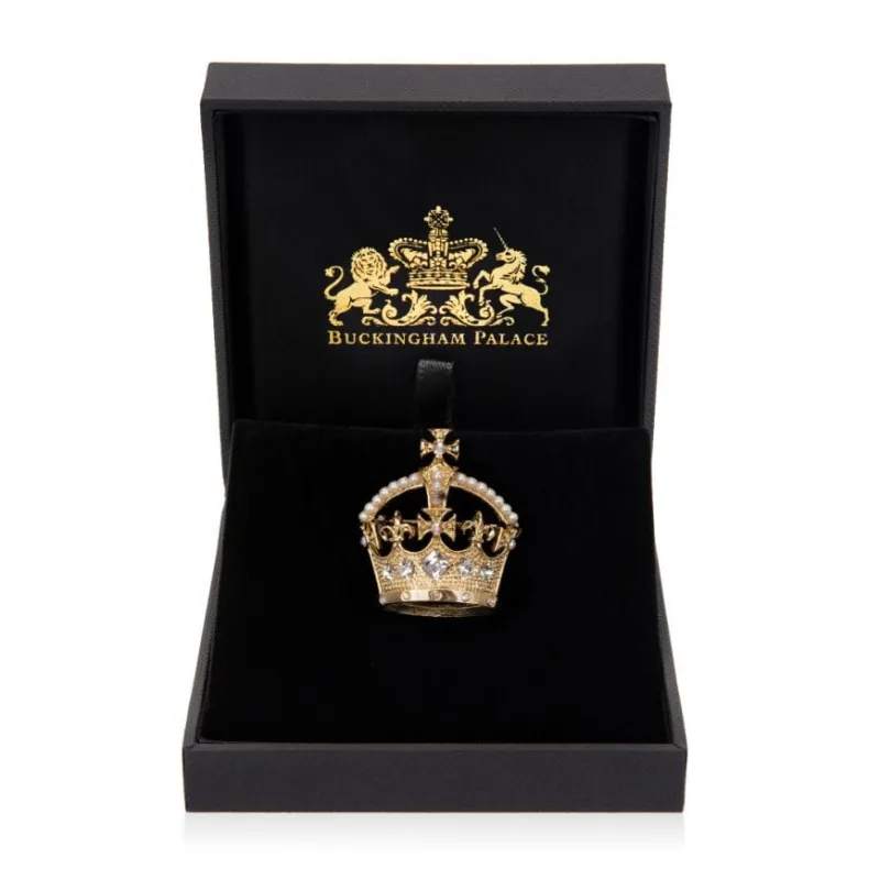 Royal Collection Shop Gold Crown Brooch