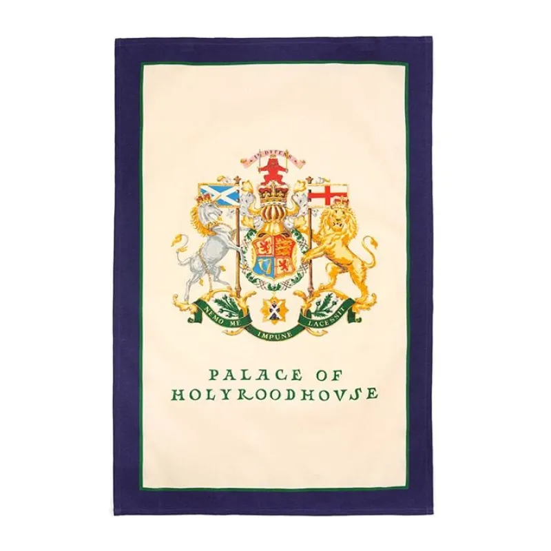 Royal Collection Shop Palace Of Holyroodhouse Crest Tea Towel
