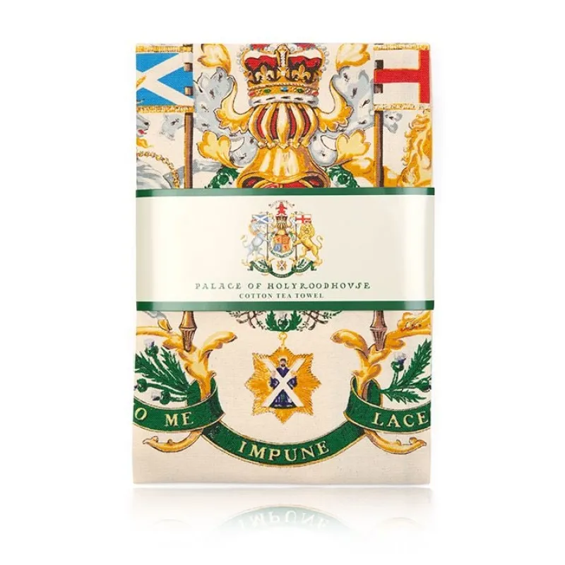 Royal Collection Shop Palace Of Holyroodhouse Crest Tea Towel