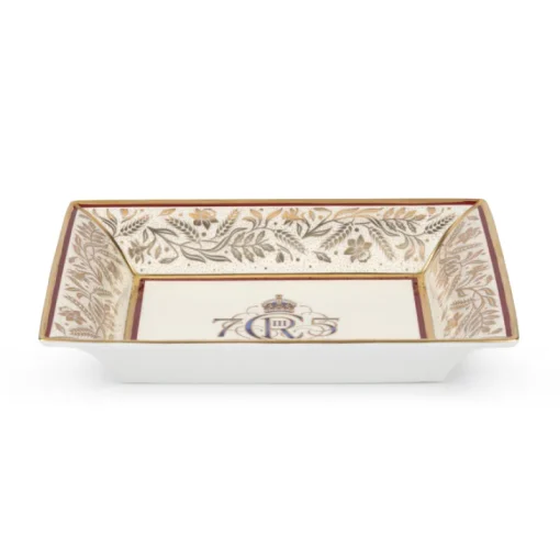 Royal Collection Shop The King'S 75Th Birthday Limited Edition Red Tray