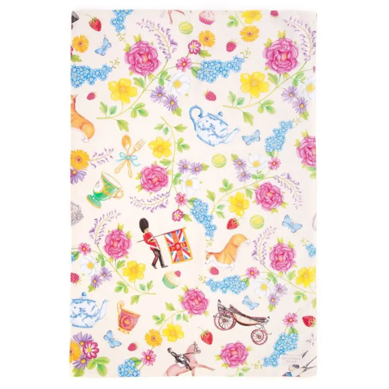 Royal Collection Shop The Summertime Cream Tea Towel